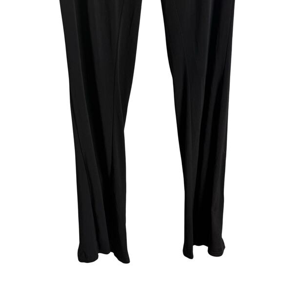 I.AM.GIA Black Ruched Waist High Rise Flare Straight Leg Legging Pants Size XL - Picture 3 of 9